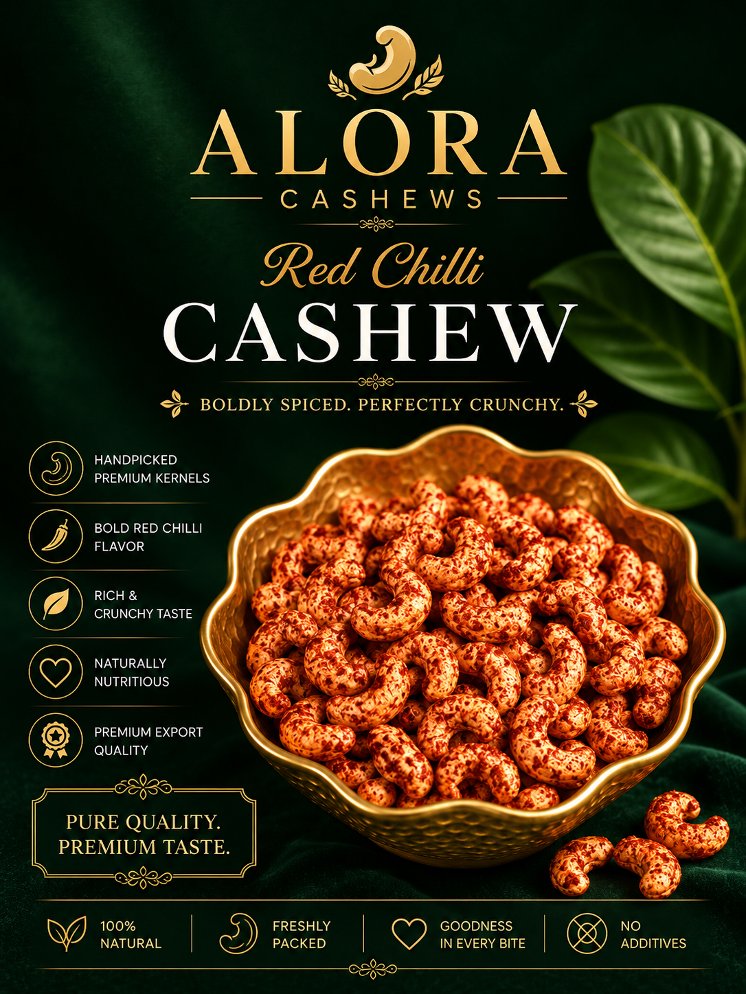 Roasted Red Chilli Cashews